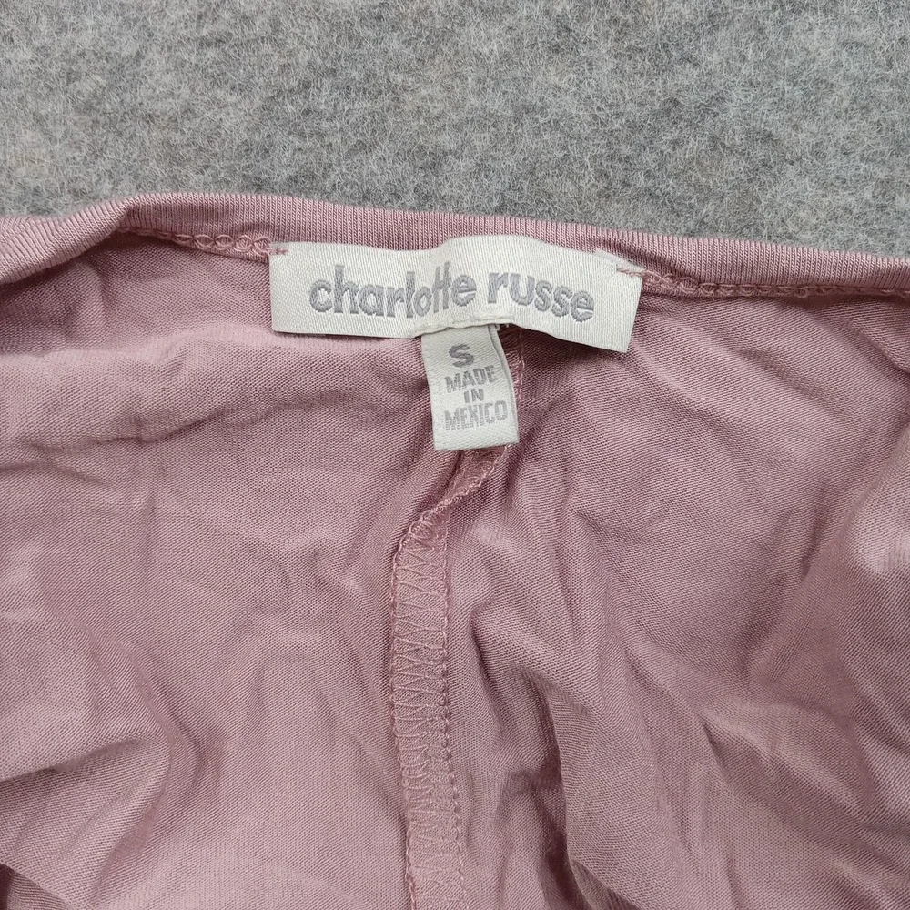 Charlotte Russe Dress Womens Small Pink Long Sleeve‎ Swing Tunic Rayon Casual
